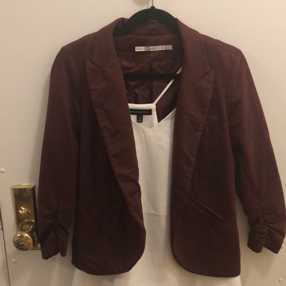 Burgundy Blazer